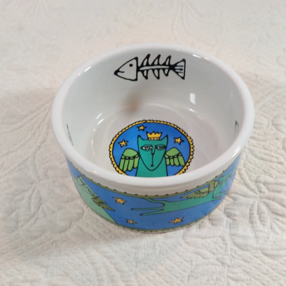 Queen Cat Ceramic Food Bowl Ursula Dodge Design